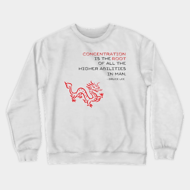 Bruce Lee - First Principles - Concentration Crewneck Sweatshirt by Underthespell